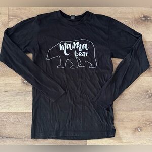 Tultex Black Graphic Long Sleeve Shirt